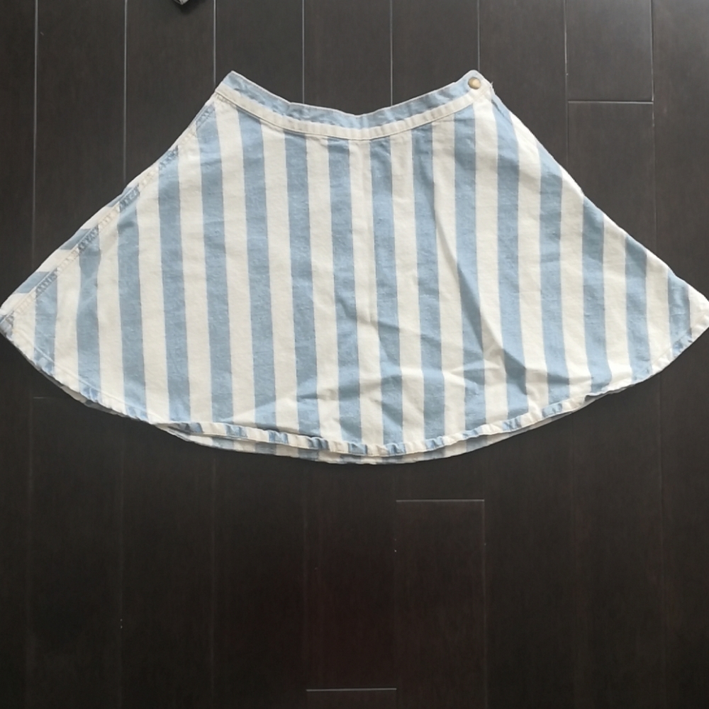 AA Blue strip skirt